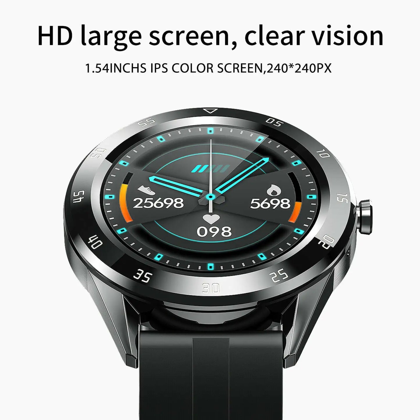 Smart Heart Tracker Watch - Waterproof Bluetooth for IOS & Android