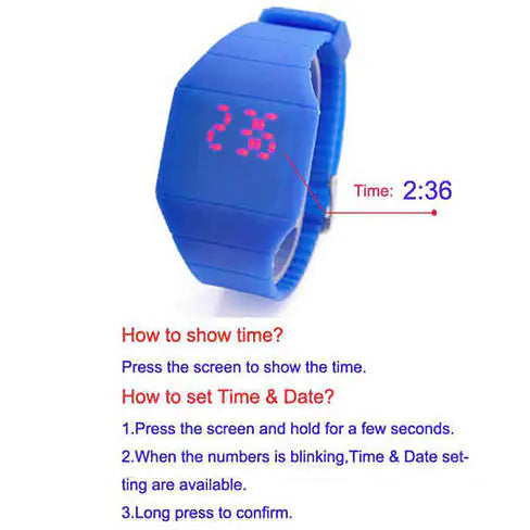 The FACE OFF LED Watch - Plain and simple it's about time !
