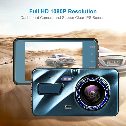 UltraVision Dual Lens DashCam 1080P 4" - Kool Thingz