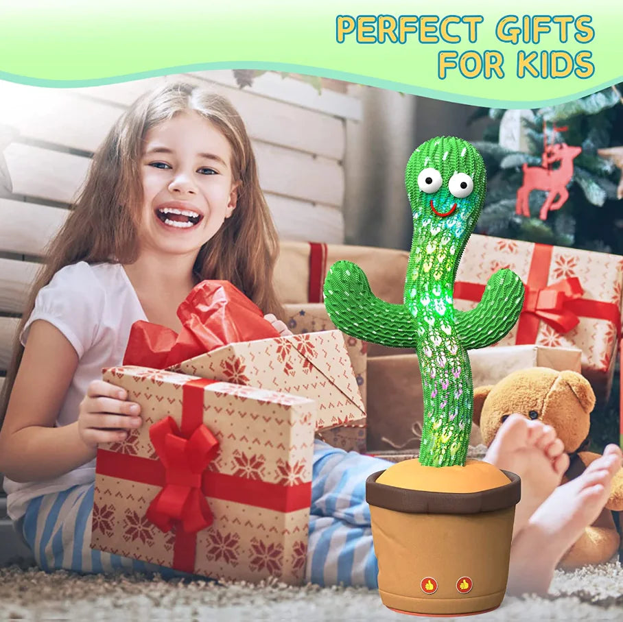 Singing Cactus Plush Toy with Record & Dance