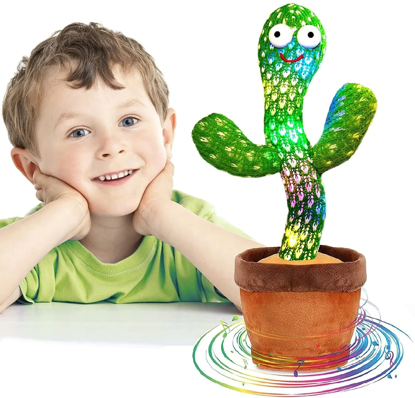 Singing Cactus Plush Toy with Record & Dance