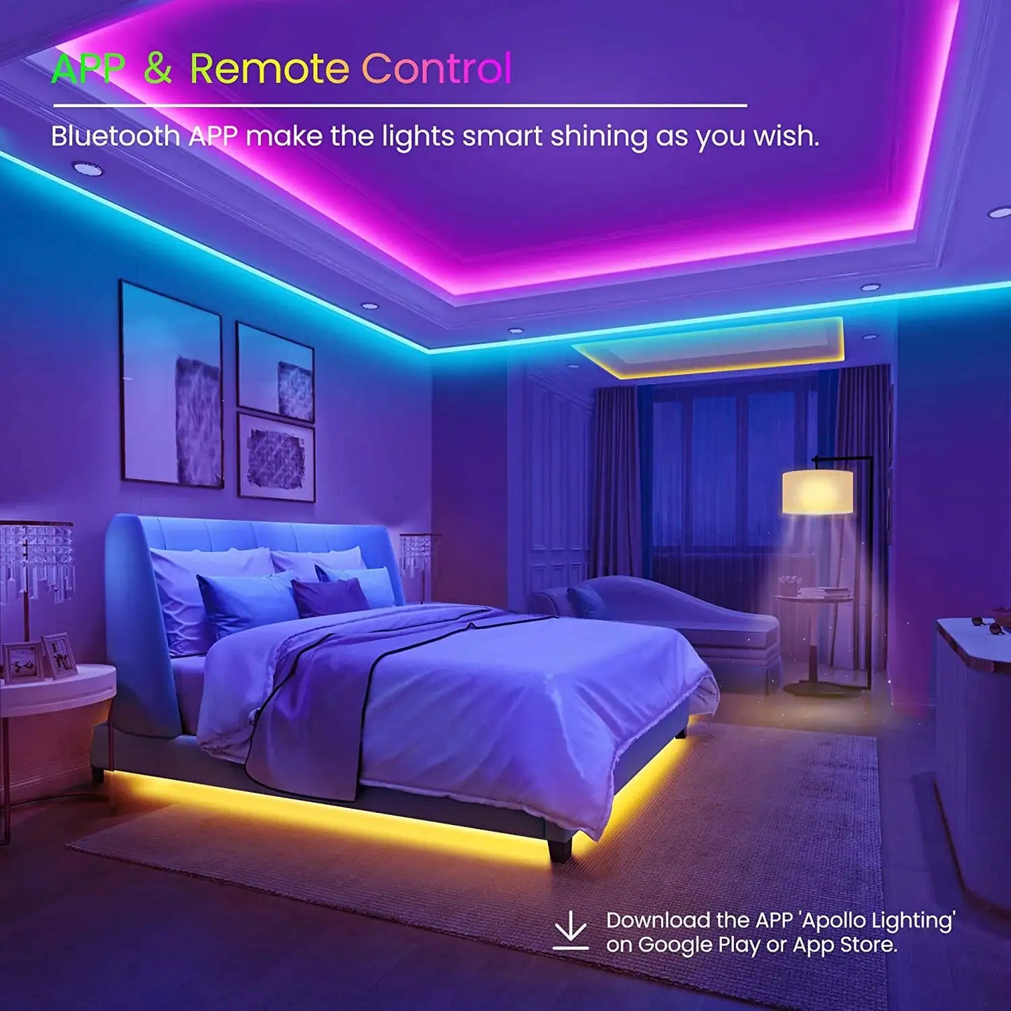 SyncBrite 50ft Music LED Strips