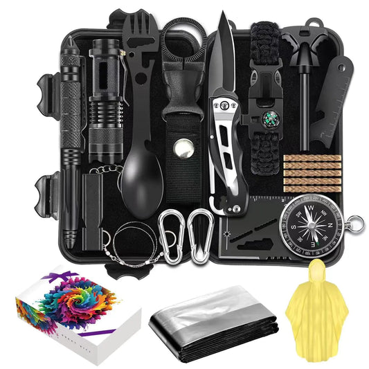 16-in-1 Pro Survival Kit for Outdoor Adventures