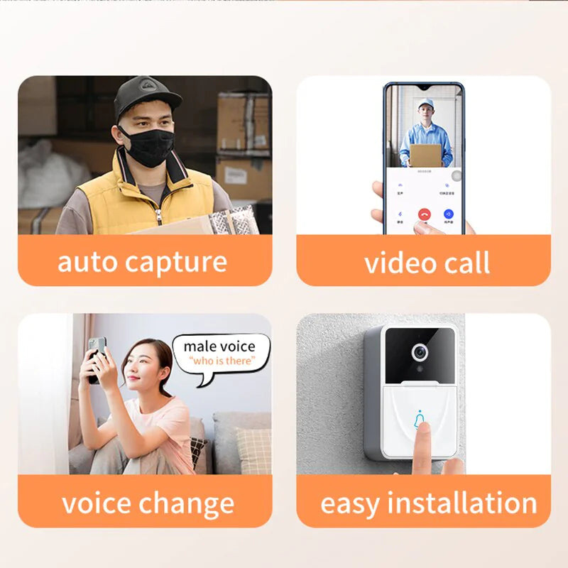 Smart WiFi Video Doorbell Intercom