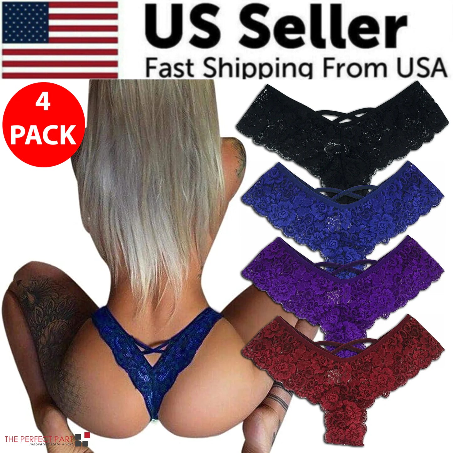 4-Piece Chic Lace Lingerie Set for Women