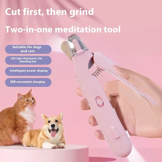 LED Light 2-in-1 Pet Nail Care Tool