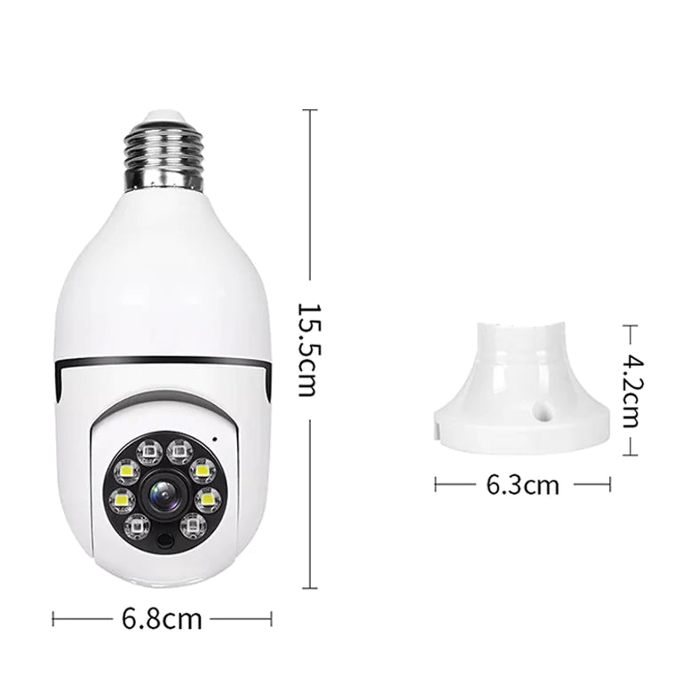Smart 360° Wi-Fi Bulb Security Camera