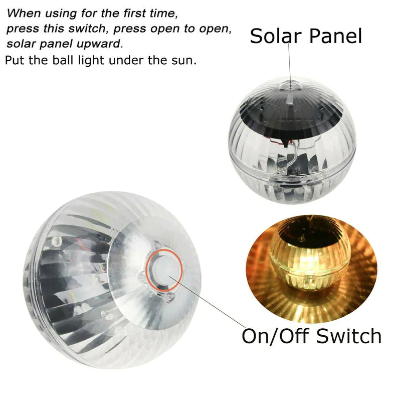 Solar LED Pond Light with RGB Rotation