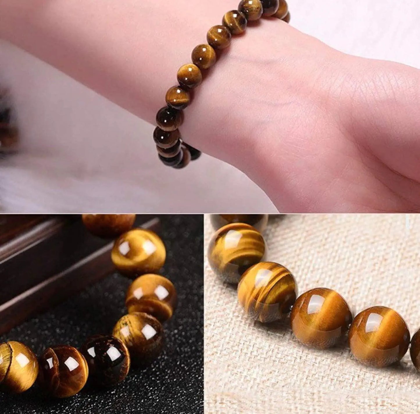 Tiger Eye Strength Bracelet 10mm