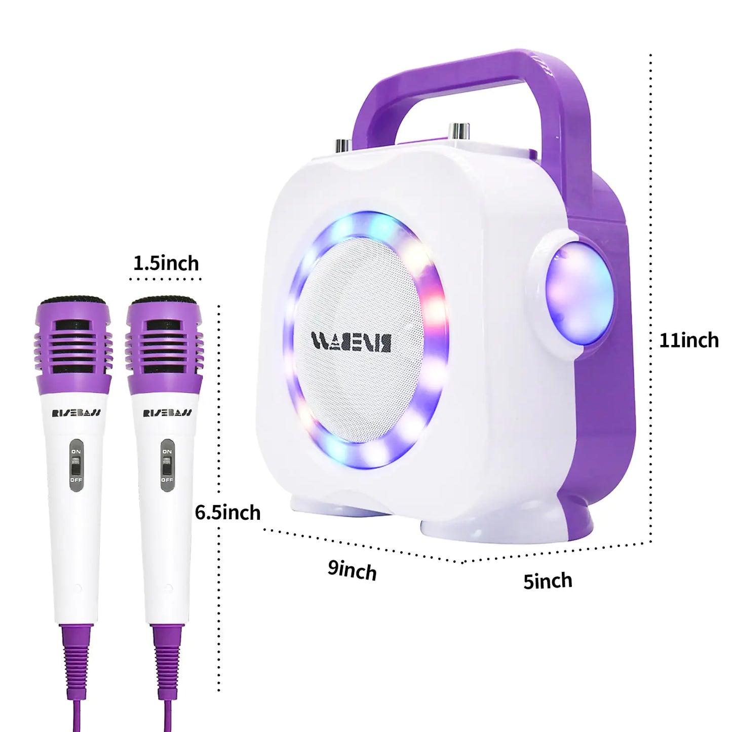 Kids Party Karaoke - Dual Mic Bluetooth Speaker