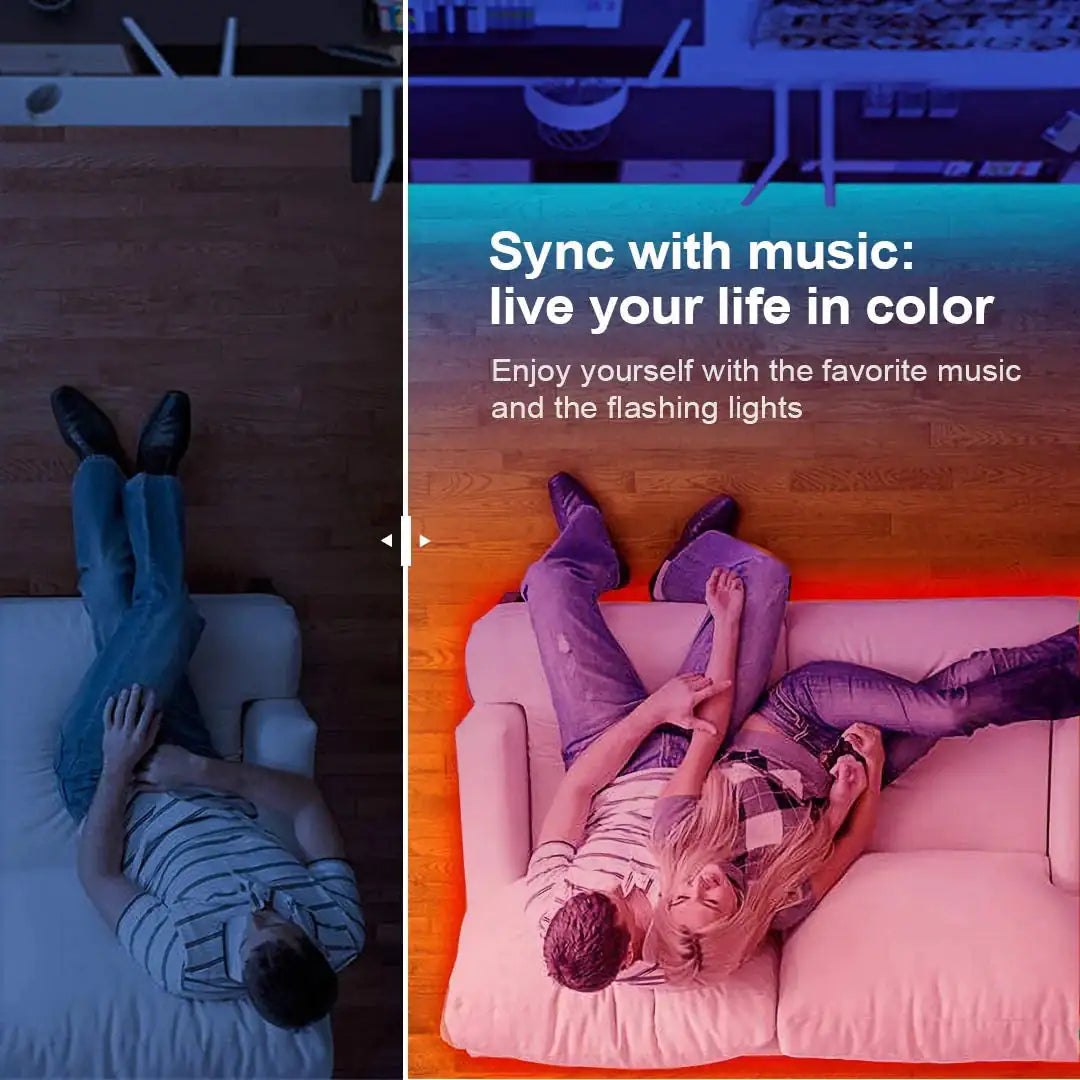 SyncBrite 50ft Music LED Strips