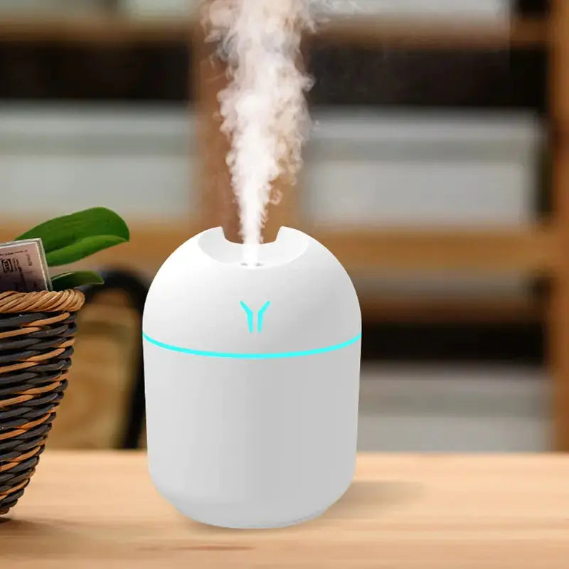 Cute Cool Mist Humidifier with LED Light for Home/Car