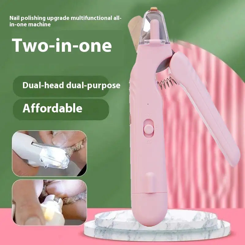 LED Light 2-in-1 Pet Nail Care Tool