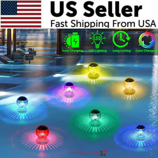 Solar LED Pond Light with RGB Rotation