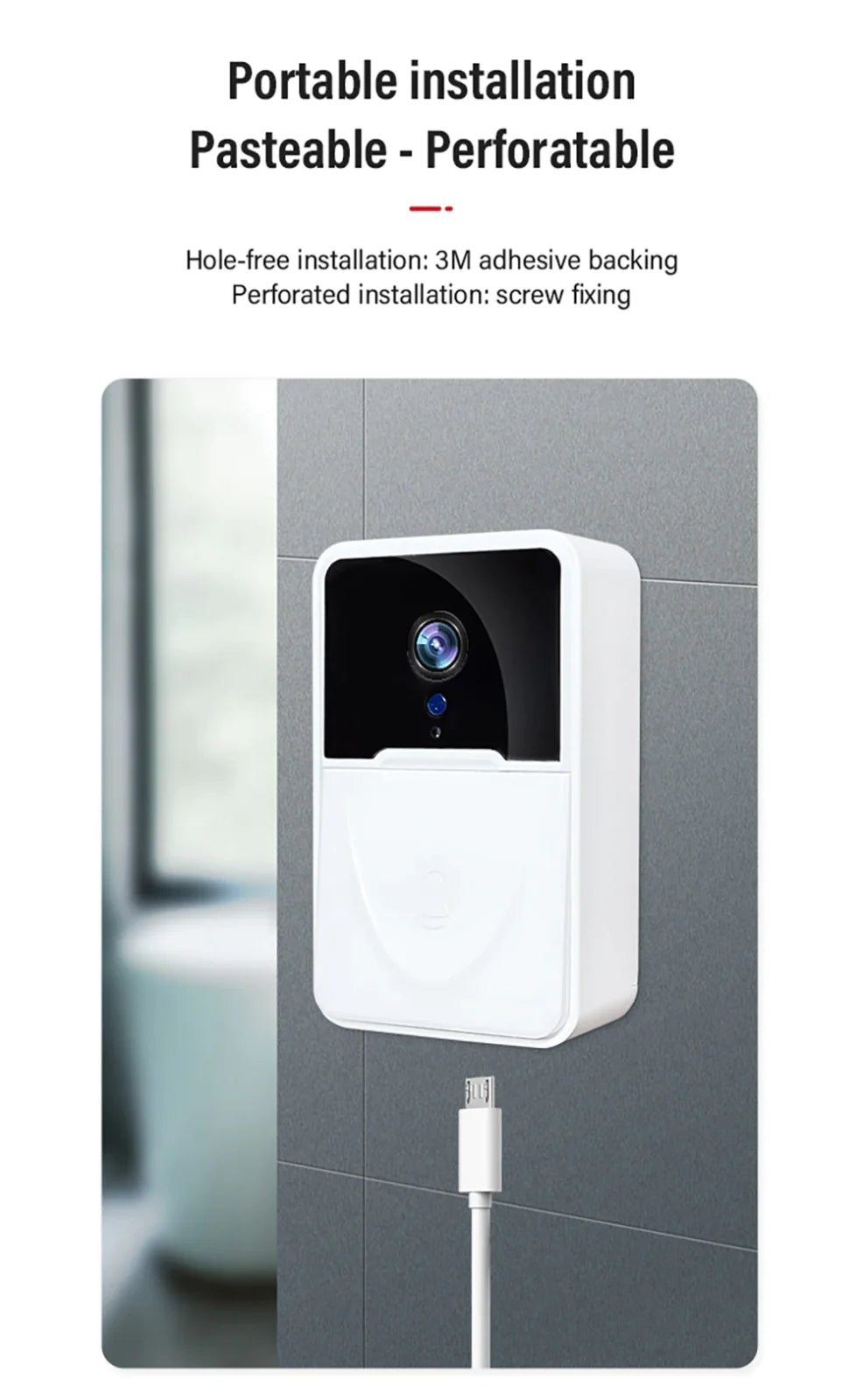 Smart WiFi Video Doorbell Intercom
