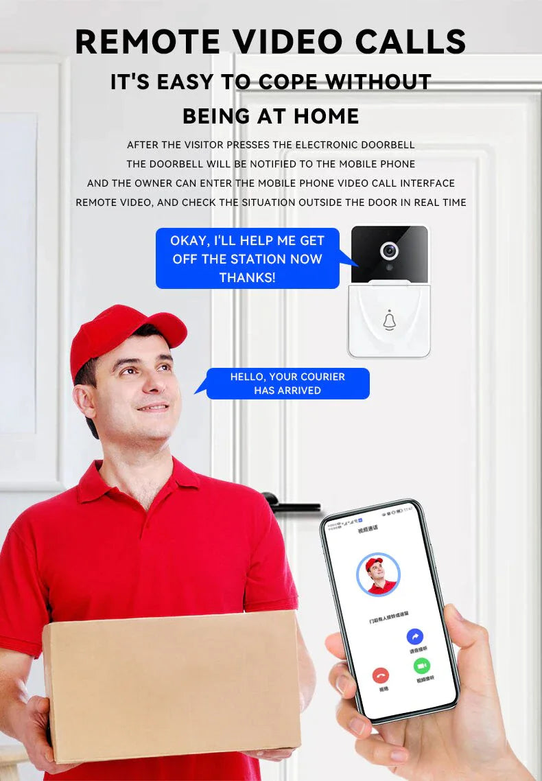 Smart WiFi Video Doorbell Intercom