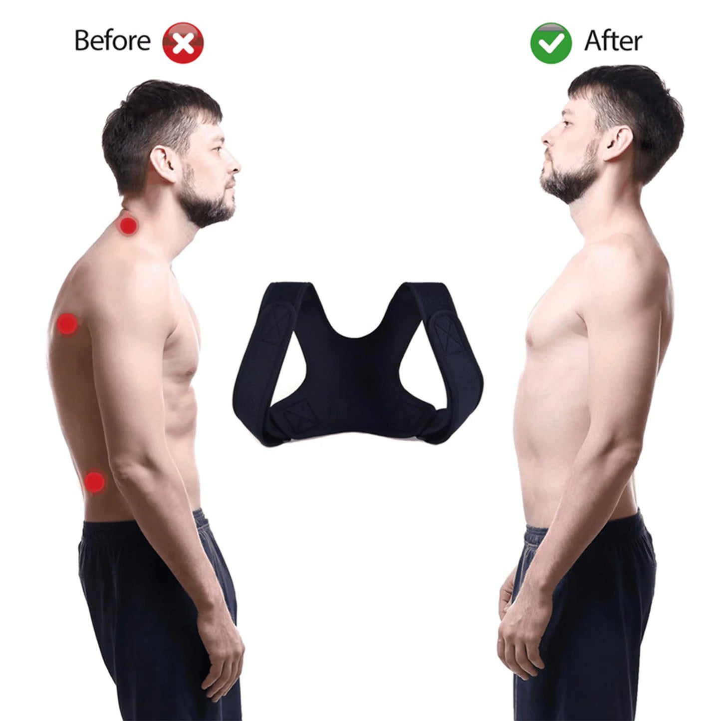 Ergonomic Back & Shoulder Support Brace