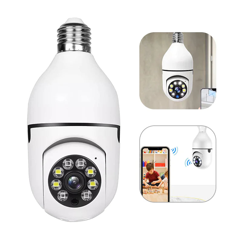 Smart 360° Wi-Fi Bulb Security Camera