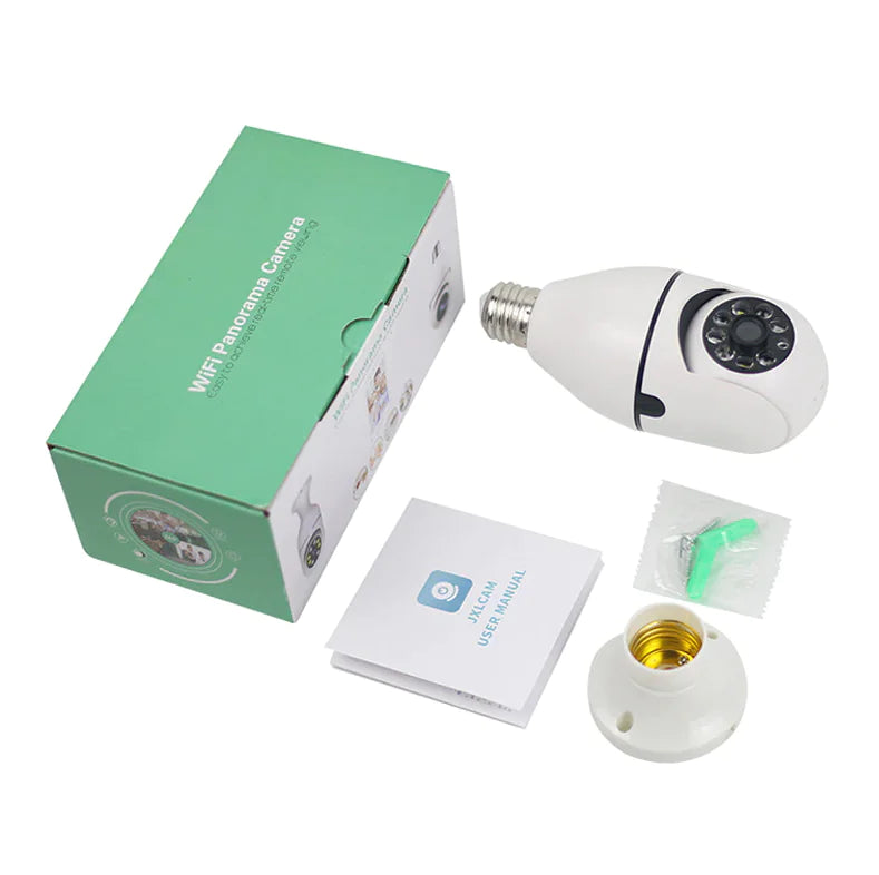 Smart 360° Wi-Fi Bulb Security Camera