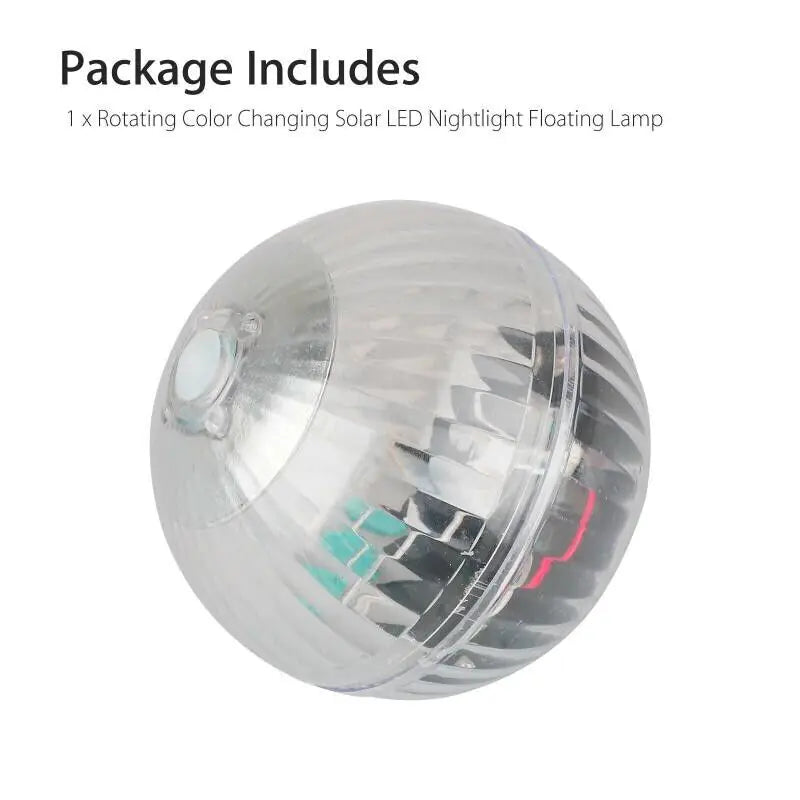 Solar LED Pond Light with RGB Rotation