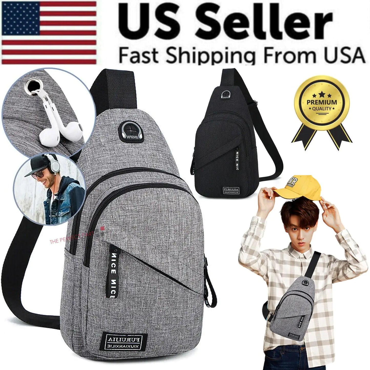 Unisex Crossbody Sling & Shoulder Bag