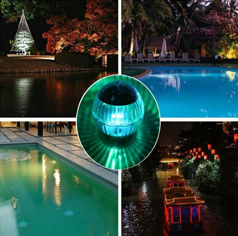 Solar LED Pond Light with RGB Rotation