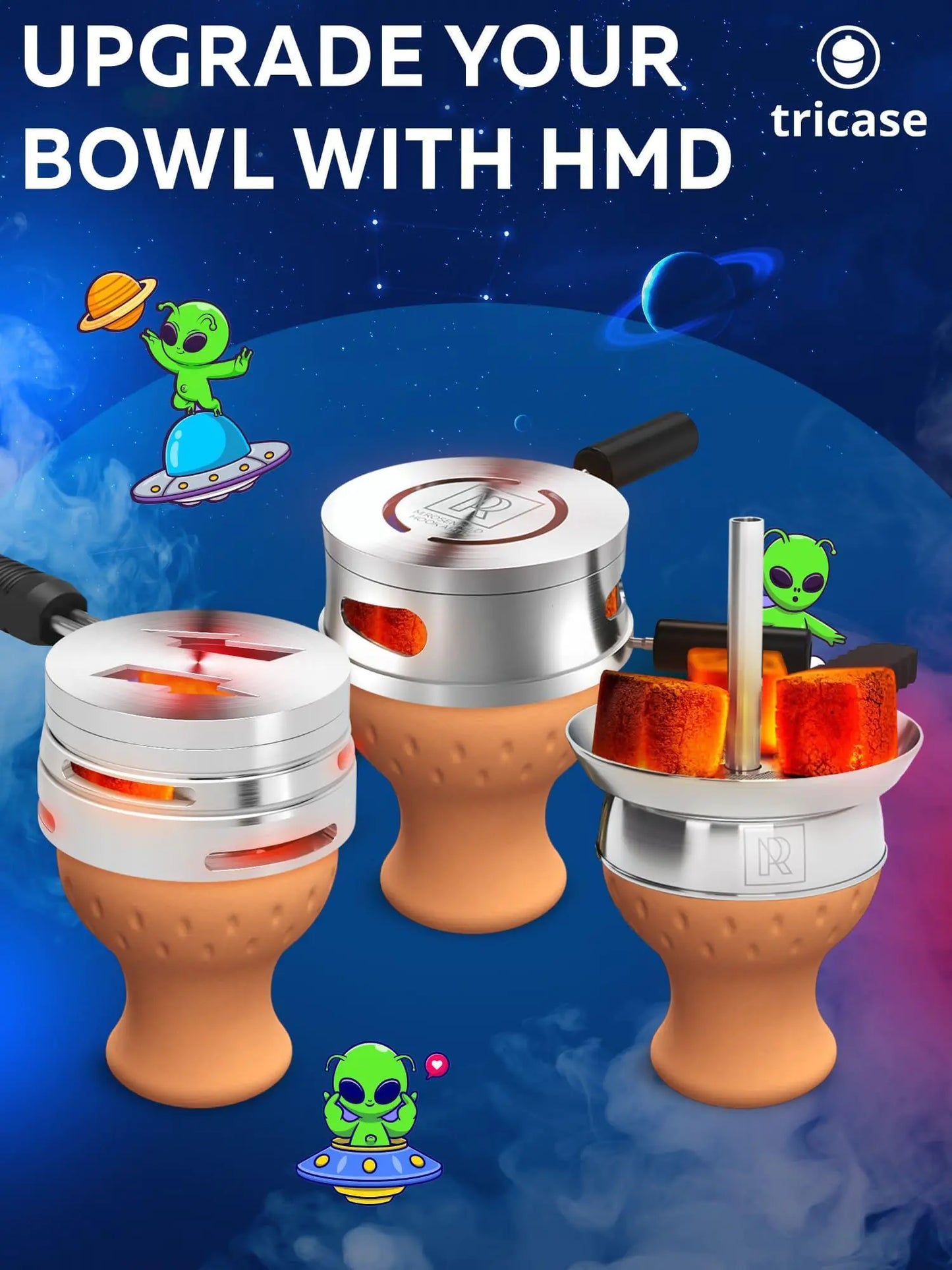 Deluxe Red UFO Hookah Kit