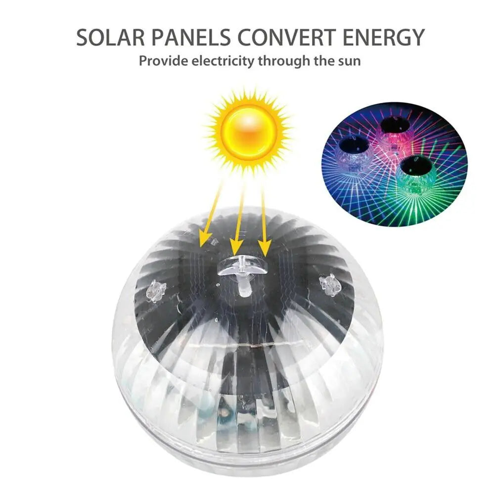 Solar LED Pond Light with RGB Rotation