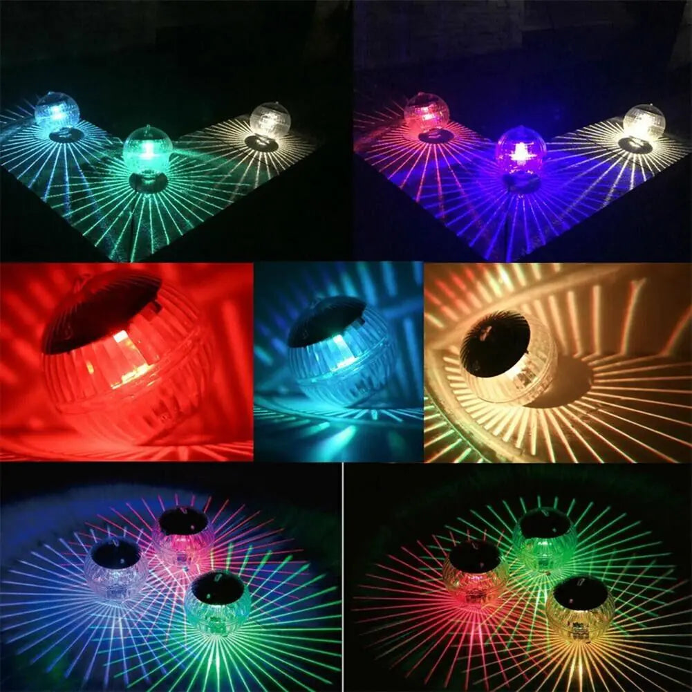 Solar LED Pond Light with RGB Rotation