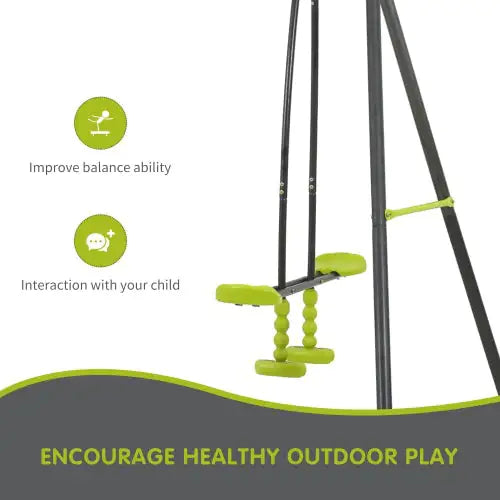 Outdoor Playground With Three Swings - Kool Thingz