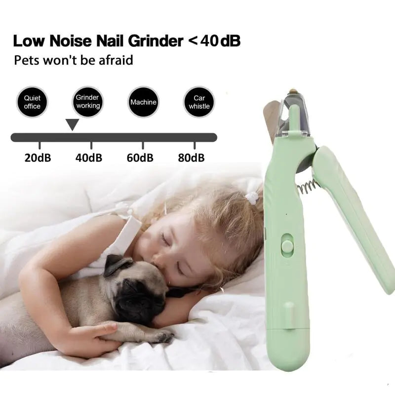 LED Light 2-in-1 Pet Nail Care Tool
