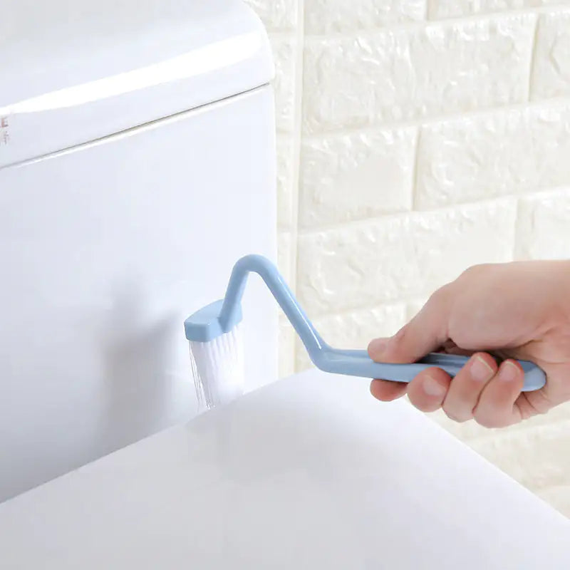 Curved Edge Toilet Scrubber with Wall Hook
