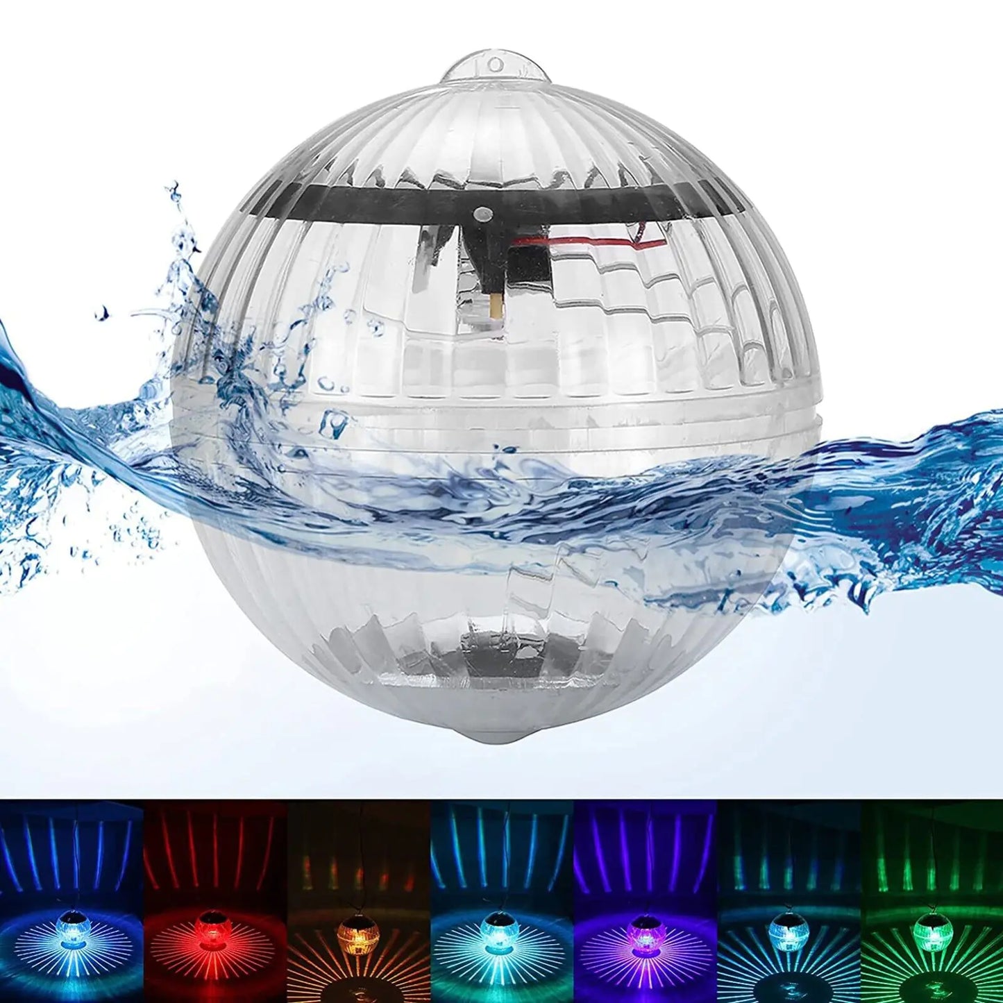 Solar LED Pond Light with RGB Rotation