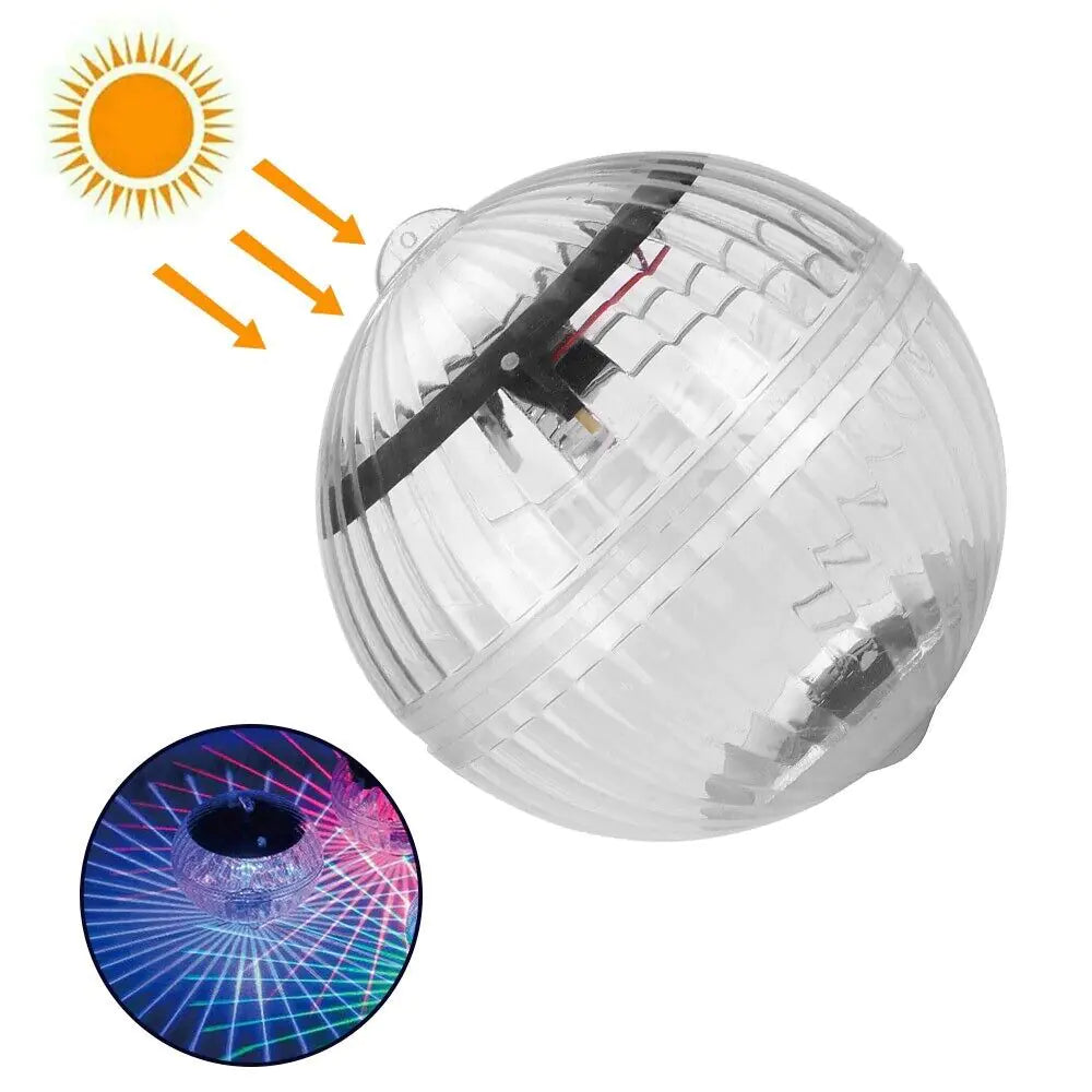 Solar LED Pond Light with RGB Rotation