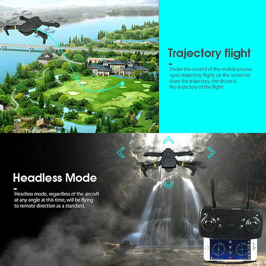 4K HD Dual-Cam Foldable Drone with WiFi FPV