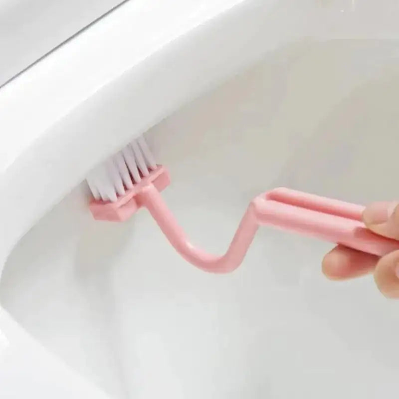 Curved Edge Toilet Scrubber with Wall Hook