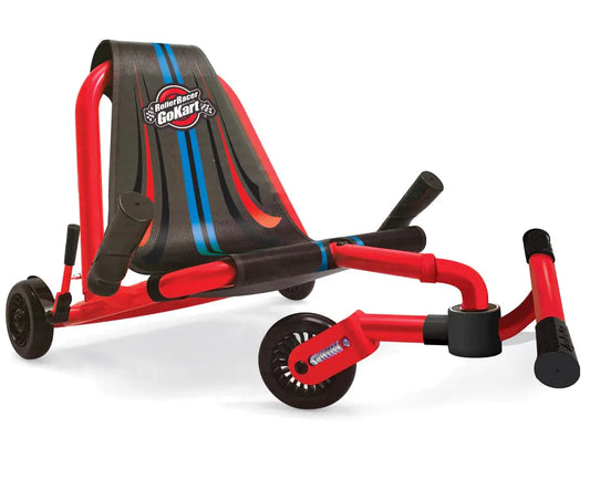 Zig-Zag Racer Swing Kart - Fun Ride for Kids Indoors and Outdoors