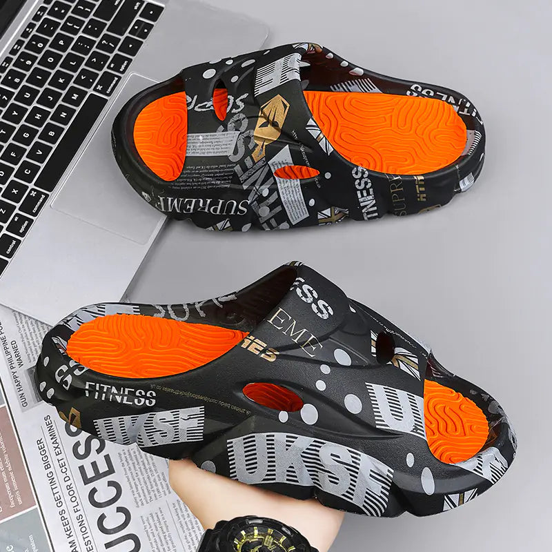 Men's Summer Beach Platform Flip-Flops