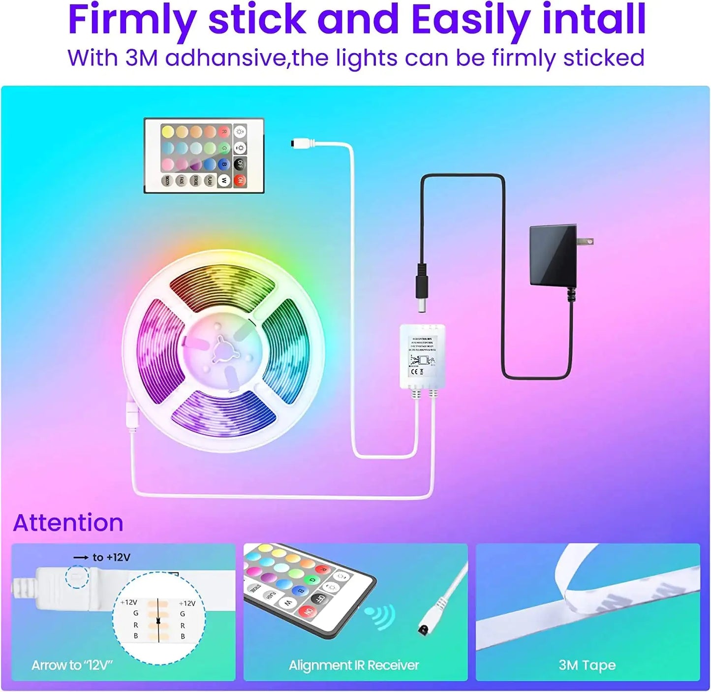 SyncBrite 50ft Music LED Strips