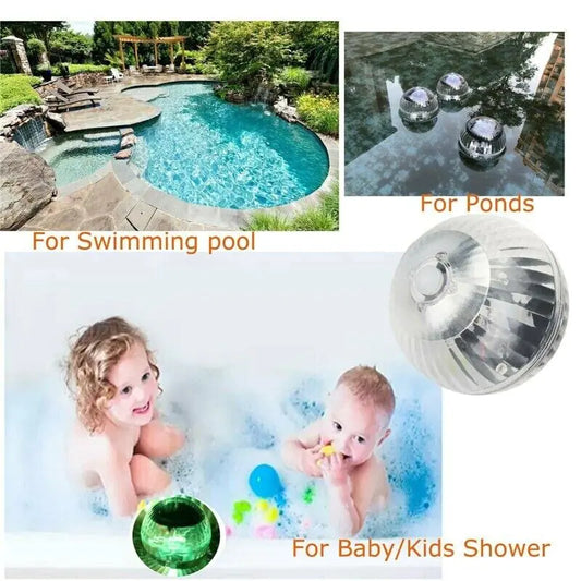 Solar LED Pond Light with RGB Rotation