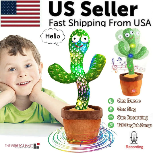 Singing Cactus Plush Toy with Record & Dance