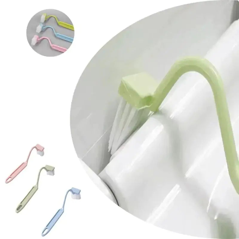 Curved Edge Toilet Scrubber with Wall Hook
