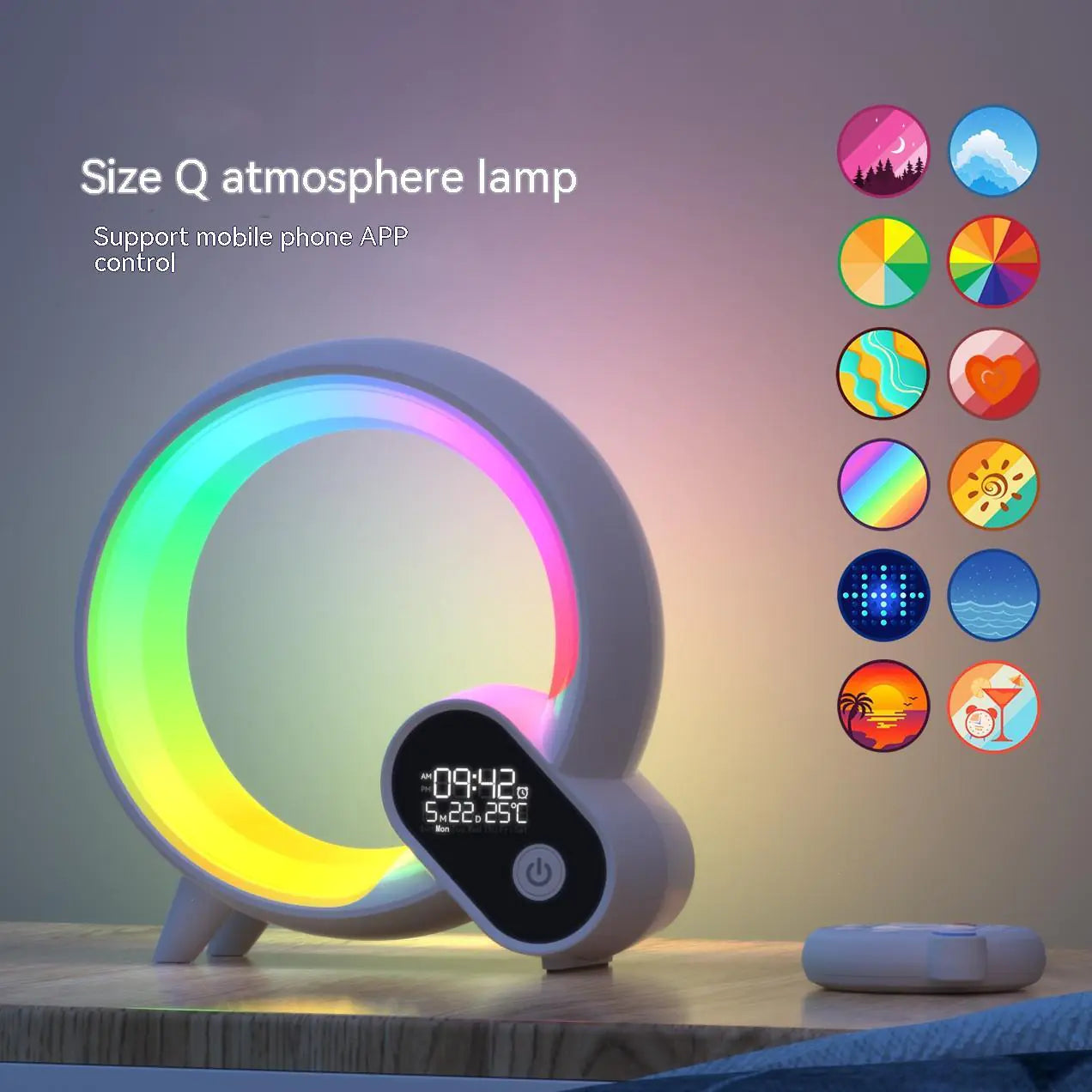 ColorWise Bluetooth Alarm Clock with Atmosphere Light