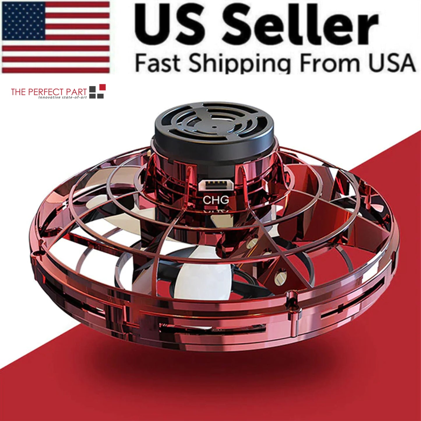 Hovering Fidget Spinner LED Drone