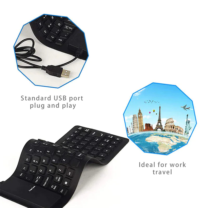 FlexiRoll Waterproof USB Keyboard