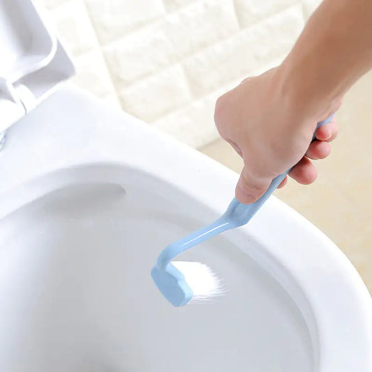 Curved Edge Toilet Scrubber with Wall Hook