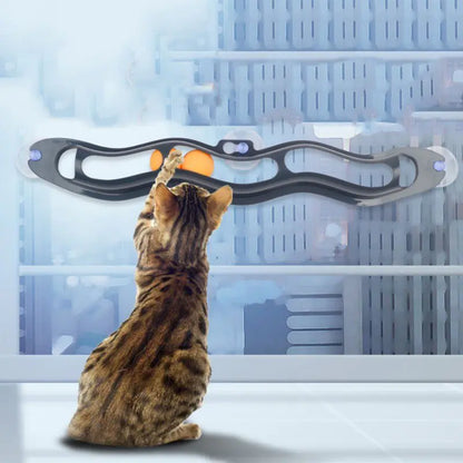 Window Sill Track Ball Cat Toy - Kool Thingz