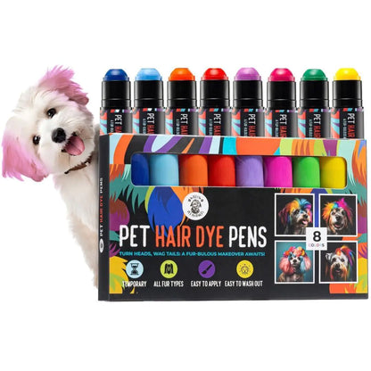 8-Pack Pet-Safe Color Dye Pens - Kool Thingz