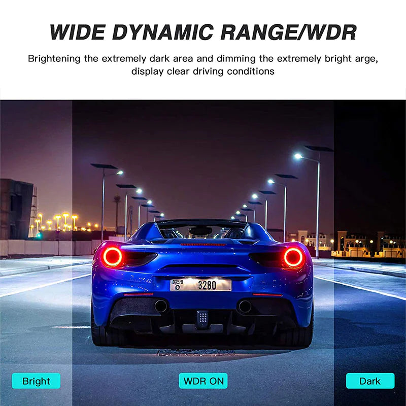 UltraVision Dual Lens DashCam 1080P 4" - Kool Thingz