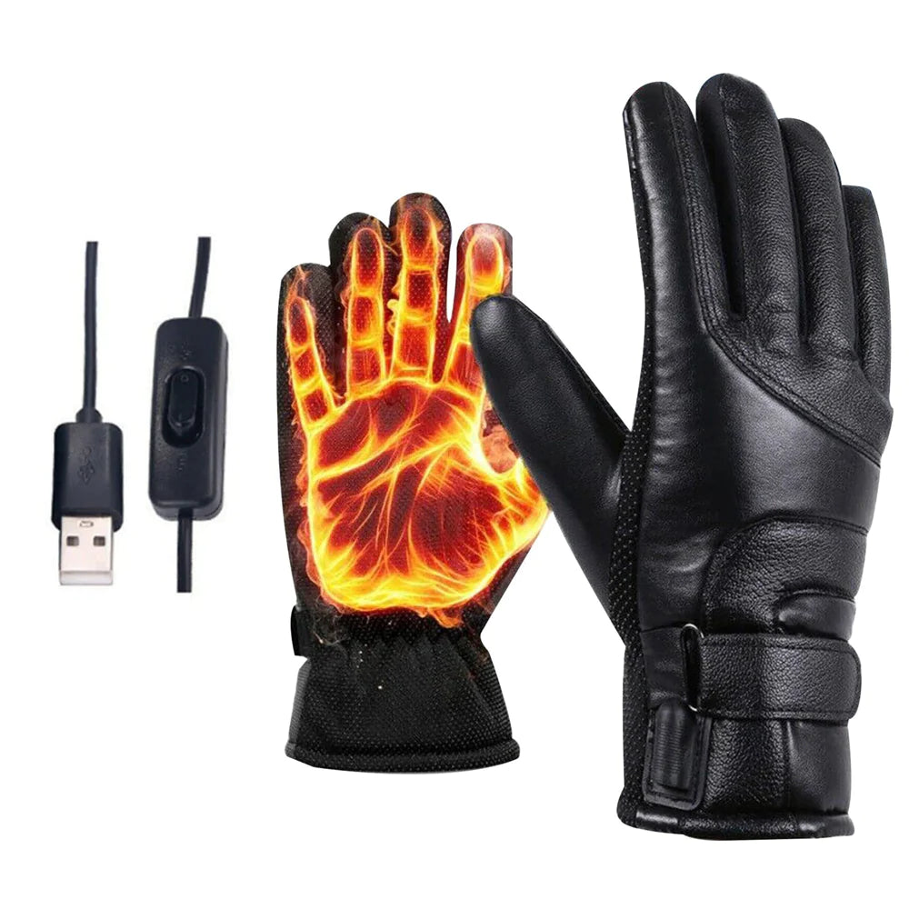 USB Heated Skiing Gloves - Thermal Winter Gear